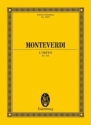 L'Orfeo SV318 fr Solostimmen, Chor und Orchester Studienpartitur