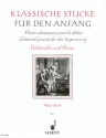 Klassische Stcke fr den Anfang Band 1 fr Violoncello und Klavier