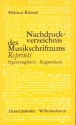 Nachdruckverzeichnis des Musikschrifttums Ergnzungsband Band 13