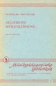 Allgemeine Musikerziehung Musikpdagogische Bibliothek 1