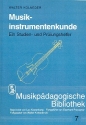 Musikinstrumentenkunde Ein Studien- und Prfungshelfer MUSIKPAEDAGOGISCHE BIBLIOTHEK BD.7