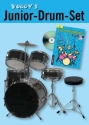 Voggy's Junior Drum-Set Komplett-Set für Kinder ab 6 Jahren