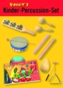 Voggy's Kinder-Percussion-Set Karton mit Lehrbuch und Kinderpercussioninstrumenten für Kinder ab 3-4 Jahre