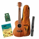 Concert Ukulele Pack - German Language  Set (Ukulele, Farbige Box, Tasche, Tuner, Gurt, Buch)