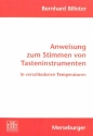 Anweisungen zum Stimmen von Tasteninstrumenten in verschiedenen Temperaturen