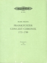 Frankfurter Concert-Chronik von 1721-1780 reprographischer Nachdruck  der Ausgabe von 1876