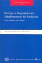 Beitrge zu Biographie und Schaffensprozess bei Beethoven