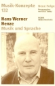 Hans Werner Henze Musik und Sprache