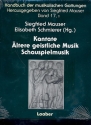 Handbuch der musikalischen Gattungen Band 17,2 (Supplement) Kantate - ltere geistliche Musik - Schauspielmusik