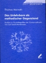 Das Unlehrbare als methodischer Gegenstand Studien zu Grundbegriffen der Klaviermethodik von Carl Adolf Martienssen