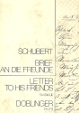 Schubert Briefe an die Freunde Faksimile