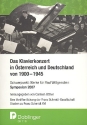 Das Klavierkonzert in sterreich und Deutschland von 1900-1945 Schwerpunkt Werke fr Paul Wittgenstein