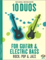 10 Duos (+CD): fr Gitarre und E-Bass Spielpartitur in Noten/Tabulatur