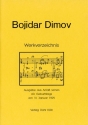 BOJIDAR DIMOV WERKVERZEICHNIS AUSGABE AUS ANLASS SEINES 60. GEBURTSTAGES AM 31. 1. 1995