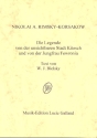 Die Legende von der unsichtbaren Stadt Kitesch und von der Jungfrau Fewronia Klavierauszug (kyr/frz/dt),  Reprint