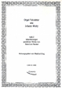 Orgel-Tabulatur von Johann Woltz Band 2 Intavolierungen geistlicher Werke von Hans Leo Hassler