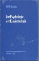 Zur Psychologie der Klaviertechnik Reprint der Originalausgabe von 1927