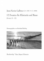 12 Sonaten Band 4 (Nr.11-12) fr Klarinette und Bc Partitur und Stimme (Bc nicht ausgesetzt)