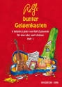 Rolfs bunter Geigenkasten Band 1 6 beliebte Lieder für 1-2 Violinen