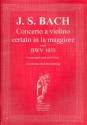 Concerto re maggiore a violino concertato nach BWV1053 für Violine und Klavier