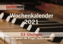 Tastenwelt Kalender 2021 Wochenkalender 15 x 21 cm