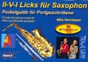 Pocketguide II-IV-I Licks (+MP3-Download) fr Saxophon