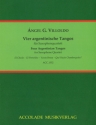 4 argentinische Tangos f�r 4 Saxophone (SATBar) Partitur und Stimmen