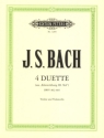 4 Duette f�r Violine und Violoncello Spielpartitur