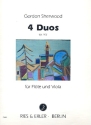 4 Duos op.102 f�r Fl�te und Viola 2 SPIELPARTITUREN