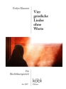 4 geistliche Lieder ohne Worte f�r 2 Fl�gelh�rner, 2 Tenorh�rner und Tuba Partitur und Stimmen