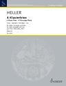 4 Klaviertrios f�r Violine, Violoncello und Klavier Klavierpartitur und Stimmen