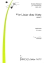 4 Lieder ohne Worte op.8 f�r Klavier