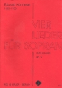 4 Lieder op.9 f�r Sopran und Klavier