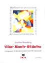 4 Rock-St�cke (+CD-ROM): f�r Blockfl�te und Orff-Instrumente Partitur und Stimmen
