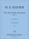 4 sehr leichte Sonatinen op.35 f�r Violine und Klavier 