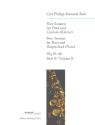 4 Sonaten Band 2 (WQ85-86) f�r Fl�te und Klavier