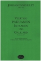 40 Paduanen, intraden und Galliard f�r 4 Streicher (Violinen, Violen, Violoncelli, Viole de gamba) Partitur