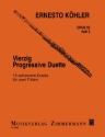 40 progressive Duette op.55 Band 2 f�r 2 Fl�ten Spielpartitur