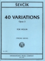 40 Variations op.3 for violin