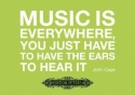 Postkarte Cage - Music is everywhere  (Set mit 10 Stk)