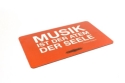 Frhstcksbrettchen Wagner Musik ist der Atem der Seele 23,3 x 14,3 cm orange