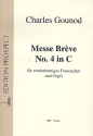 Messe brve fr Frauenchor und Orgel Partitur