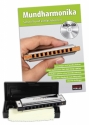 Blues Mundharmonika-Set (+QR-Code) fr diatonische Mundharmonika in C (Blues Harp) Buch dt/en/sp/fr, Instrument, Etui und Pflegetuch