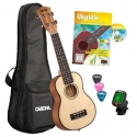 Ukulele-Set Premium Fichte fr Sopran-Ukulele (dt) (Buch +Audio Online +Instrument +Tasche +3Picks +Tuner)