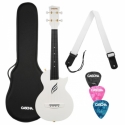 Ukulele Carbon Fibre Wei Set (Ukulele, Softcase, Gurt und 3 Plektren)