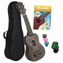 Ukulele-Set fr Sopran-Ukulele (dt/en/sp/fr) (Buch+Online Audio+Instrument+Tasche+3 Picks+Tuner)