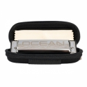 Ocean Rock Blues Mundharmonika in F-Dur, schwarz (inkl. stylischem Softcase und Putztuch)