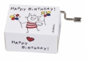 Spieluhr Happy Birthday Motiv Katze mit Holz Resonanzboden
