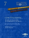 Con Italianita 20 Lieder aus Italien fr 2 Blockflten in C (SS oder TT) Spielpartitur
