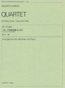 Quartett KV285 Alt-Blockflte und Klavier